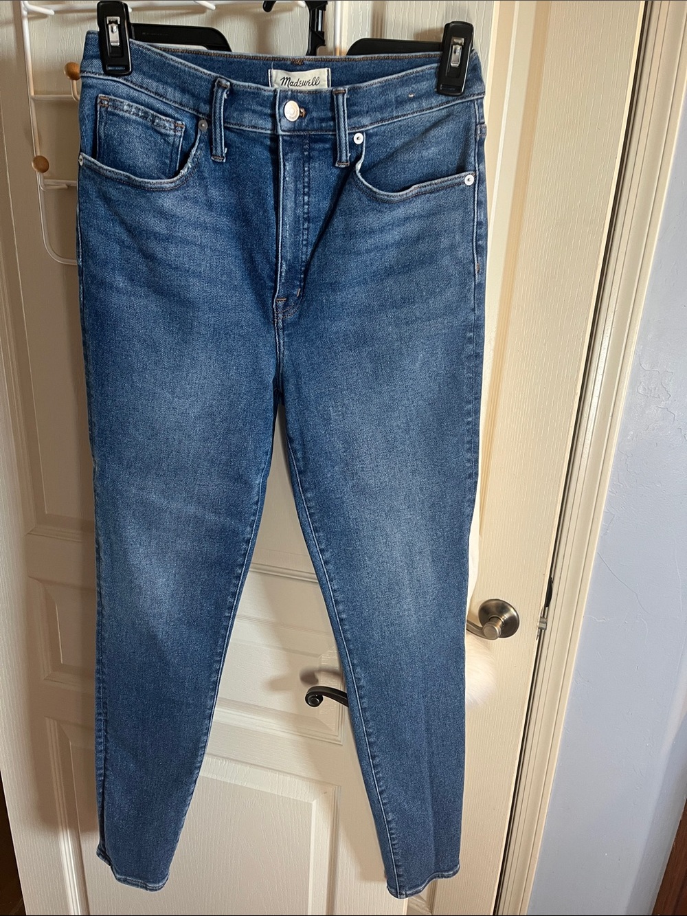Madewell Skinny High-Rise Jeans in Classic Blue Wash